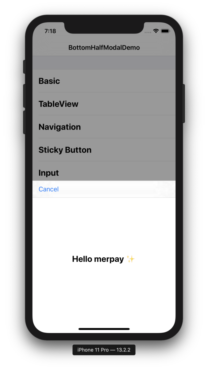 メルペイで使っているBottomHalfModalをOSSにしました  メルカリ 
