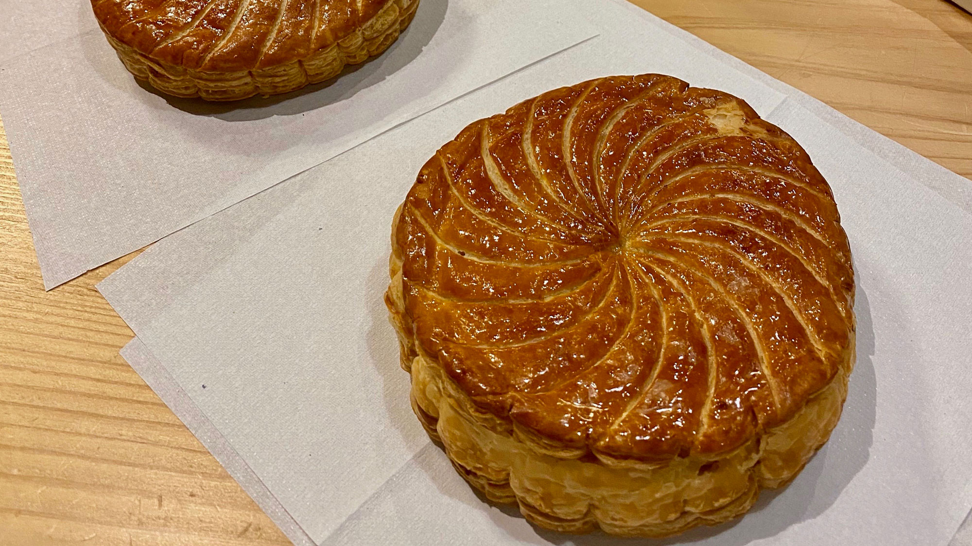 Galette des Rois 2023 from Stohrer, the traditional frangipane for