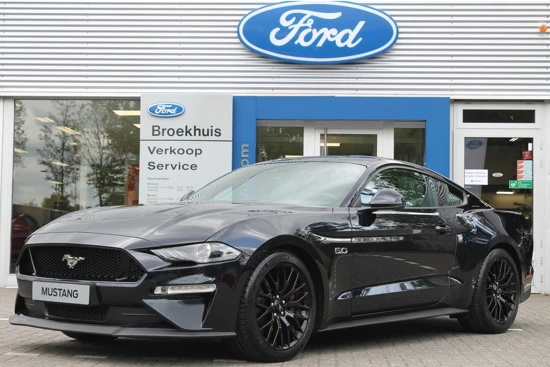 Ford Mustang Fastback 5.0 V8 GT | 5JR FABRIEKSGARANTIE | CAMERA | ADAPTIVE CRUISE | STUUR VERWARMING | PARKEERSENSOREN | 19" LMV | LEDER | CA