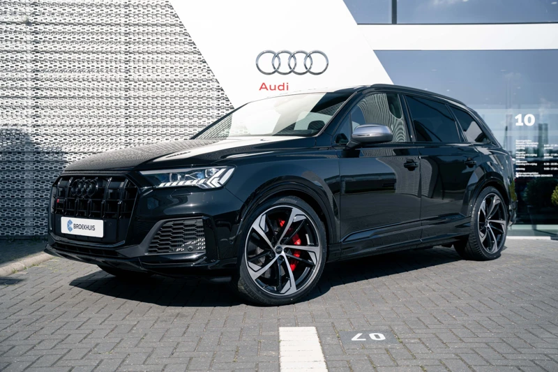 Audi SQ7 4.0 TFSI quattro | B&O | 7-zits | Matrix Laser LED | HEAD-UP | 4 Wielbesturing| Panoramisch dak | Stoelventilatie + verwarming |