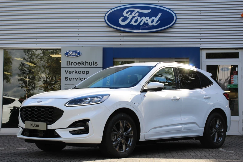 Ford Kuga 2.5 HYBRIDE ST-LINE X | ADAPTIVE CRUISE | WINTERPACK | B&O | LEDER | CAMERA | ELEKTR STOELEN + ACHTERKLEP | BLIS | NAVI | CLIMA