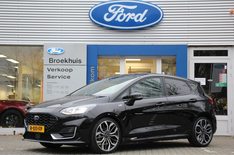 Ford Fiesta 1.0EB 155PK HYBRID ST-LINE X VIGNALE AUTOMAAT | LEDER | WINTERPACK | ADAPTIVE CRUISE | VIRTUAL COCKPIT | NAVI | CLIMA | PARKEERS