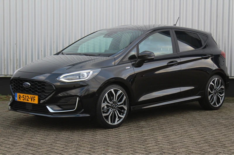 Ford Fiesta 1.0 EcoBoost 125pk Hybrid ST-Line Vignale AUTOMAAT | B&O AUDIO | WINTER PACK | CAMERA | 18" LICHTMETAAL | NAVIGATIE | DRAADLOOS