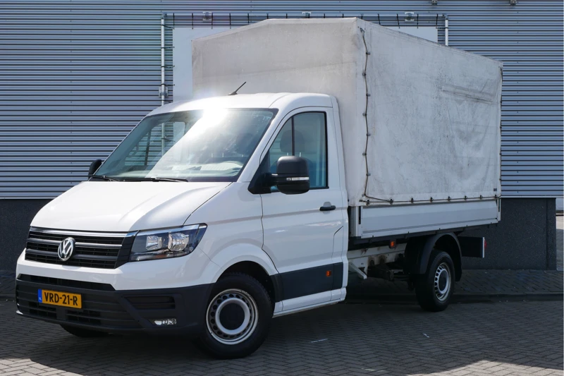 Volkswagen Crafter 35 2.0 TDI 102PK L2 Pick Up | Airco | Stoelverwarming | Standkachel | 3 Zitplaatsen | Dimlichten Automatisch | Elektrische ramen