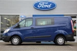 Ford Transit Custom 290 2.0 TDCI DC 6-PERSOONS | NAVI | TREKHAAK | NL-AUTO! | DEALER ONDERHOUDEN! | DUBBEL CABINE | CRUISE | ZEER NETJES!