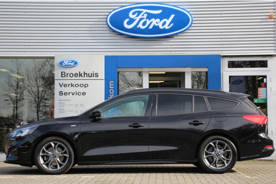 Ford Focus Wagon 1.0EB 125PK ST-LINE | NAVI | CRUISE | PARK SENS V+A | 17' LM. VELGEN | LIJN DETECTIE