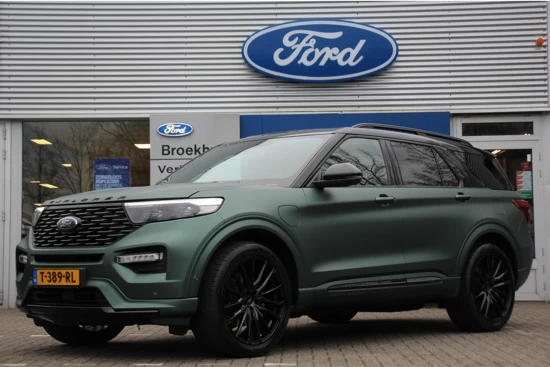 Ford Explorer 3.0 V6 PHEV SPECIAL EDITION | 22" PREMIUM VELGEN | MATTE PINE GREEN | GROOT SCHERM | BTW-AUTO! | STANDKACHEL | LEDER | NAVI | CA