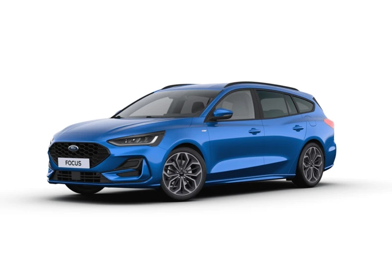 Ford Focus Wagon 1.0 EcoBoost 125PK Hybrid ST Line X | 2024 | 18"LMV | Winterpack | Kleur: Desert Island Blue |