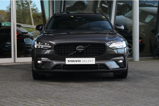 Volvo V90 B5 Ultimate Dark | Full Option! | Luchtvering | 360° Camera | Harman/Kardon | Panoramadak | 20" | Standkachel | Leder | Head-Up