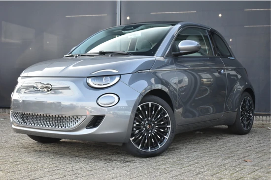 Fiat 500 EV La Prima 42 kWh 3 Fase VOORRAAD-ACTIE! | Panoramadak | Leder | Navigatie Pro | Stoelverwarming | Adaptive Cruise | !!