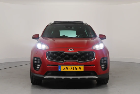 Kia Sportage 1.6 T-GDI 4WD GT-Line PlusLine | Dealer Onderhouden! | Xenon | Trekhaak | Navi | Leder | Open Dak | Keyless | Camera | BLIS | DA