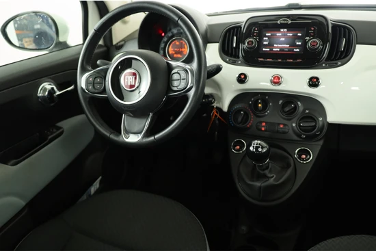 Fiat 500 1.2 Popstar | Cruise Control | Lichtmetalen velgen | Airco | Bluetooth | Complete historie | 1e Eigenaar