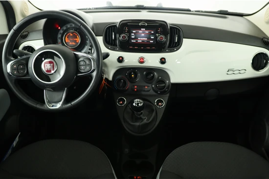 Fiat 500 1.2 Popstar | Cruise Control | Lichtmetalen velgen | Airco | Bluetooth | Complete historie | 1e Eigenaar