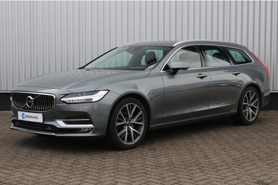 Volvo V90 T5 Momentum Automaat | Trekhaak! | Exterior Styling Kit | Navigatie | 19" | Leder | Cross Traffic Alert | Elektrische Achterklep