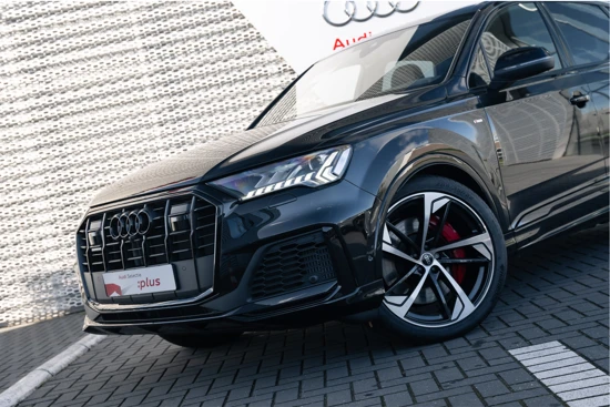 Audi Q7 pro Line S Competition 60 TFSIe 462PK quattro | Adaptive cruise+emergency ass. | Trekhaak | Leder/Alcantara | 22" | Luchtvering