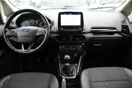 Ford EcoSport 1.0EB TITANIUM | LEDER / STOF | NAVI | CLIMA | CRUISE | DEALER OH! | APPLE CARPLAY & ANDROID AUTO | PARKEERSENSOREN | PRACHTIGE