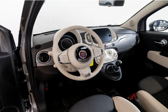 Fiat 500 1.0 Hybrid Dolcevita | Schuif-Kanteldak | Navigatie | Parkeersensoren | 16 inch Lichtmetaal |