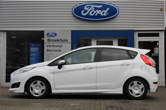 Ford Fiesta 1.0EB ST-LINE | NL-AUTO! | DEALER OH! | NAVI | CLIMA | CRUISE | 17" LM VELGEN | PRACHTIGE STAAT!!