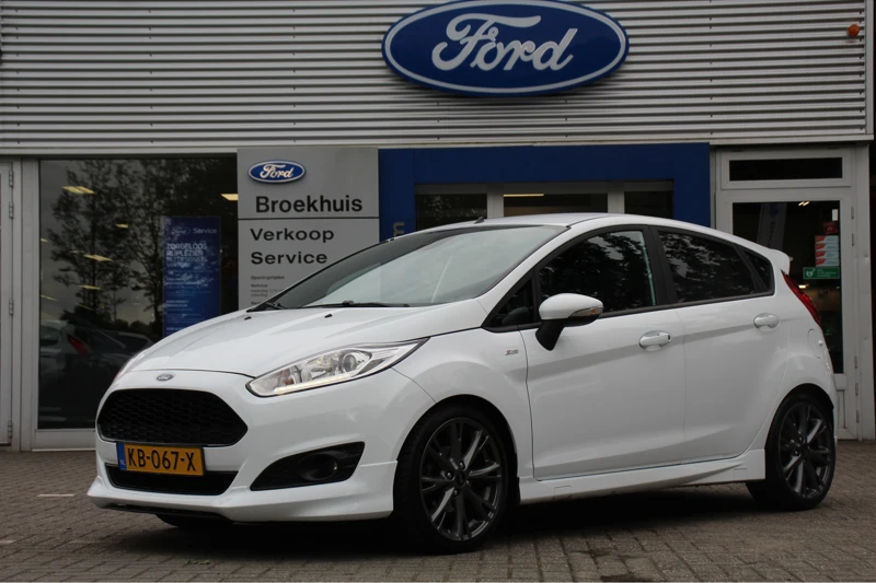 Ford Fiesta 1.0EB ST-LINE | NL-AUTO! | DEALER OH! | NAVI | CLIMA | CRUISE | 17" LM VELGEN | PRACHTIGE STAAT!!