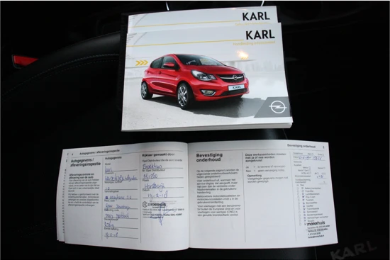 Opel KARL 1.0 75PK 5-DRS INNOVATION+ AUTOMAAT / NAVI / LEDER / CLIMA / LED / PDC / 15" LMV / WINTERPAKKET / BLUETOOTH / CRUISECONTROL / 1E