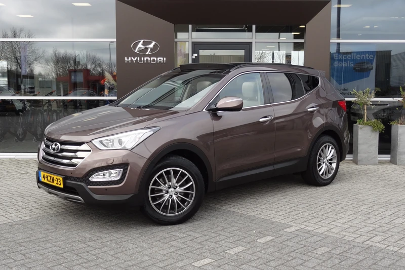 Hyundai Santa Fe 2.4i GDI 4WD i-Catcher 7p. | AUTOMAAT | SCHUIF-KANTELDAK | NAVIGATIE | LEDER | 7-ZITTER