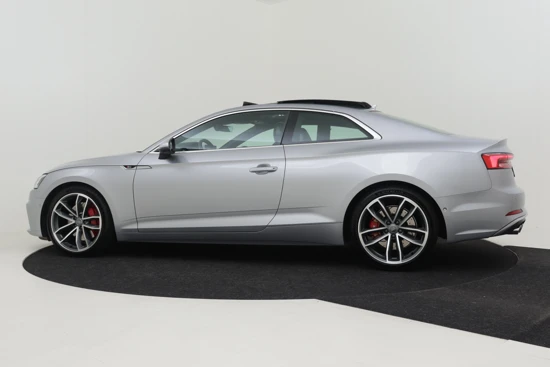 Audi A5 Coupé 3.0 TFSI 354PK S5 quattro Pro Line Plus | Panormadak | Luxe Ledere Bekleding | B&O Audio | Elektrisch Verstelbare Stoelen