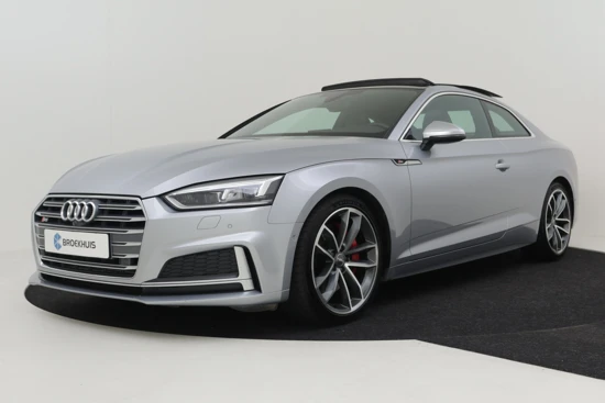 Audi A5 Coupé 3.0 TFSI 354PK S5 quattro Pro Line Plus | Panormadak | Luxe Ledere Bekleding | B&O Audio | Elektrisch Verstelbare Stoelen