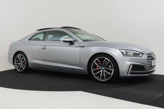 Audi A5 Coupé 3.0 TFSI 354PK S5 quattro Pro Line Plus | Panormadak | Luxe Ledere Bekleding | B&O Audio | Elektrisch Verstelbare Stoelen