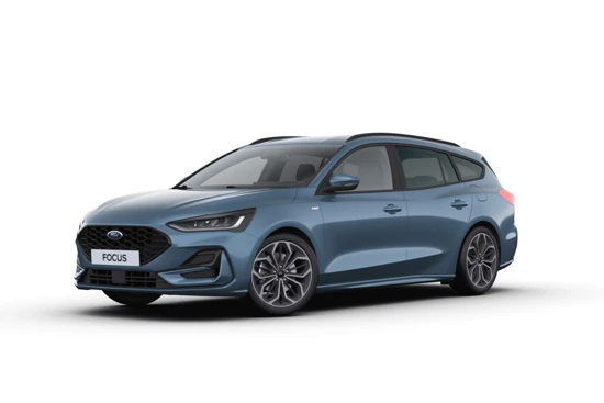 Ford FOCUS Wagon Wagon 1.0 EcoBoost 125PK Hybrid ST Line X | 2024 | 18"LMV | Winterpack | Kleur: Chrome Blue |