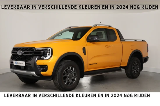 Ford Ranger 2.0 Wildtrak Super Cab EcoBlue | BESTELD! | IN 2024 RIJDEN! | Trekhaak | Technology Pack | Leder | 360 Camera | Keyless | Grijs