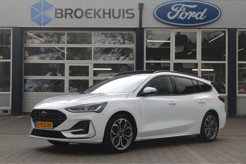 Ford Focus Wagon 1.0EB HYBRID | VOL! | PANO DAK | 18'' LMV | ELEKTR KLEP | ADAPTIVE CRUISE | WINTERPACK | ORIGINEEL NL | HEAD UP |