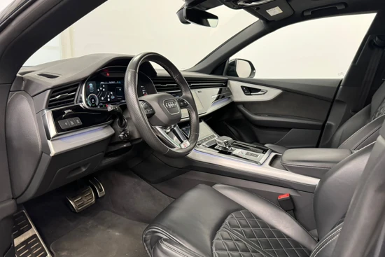 Audi Q8 60 TFSI e quattro Pro Line S Competition | Panoramadak | Valcona leder | Elekt. Stoelen | Stoelverwarming | Trekhaak | 22" wiele