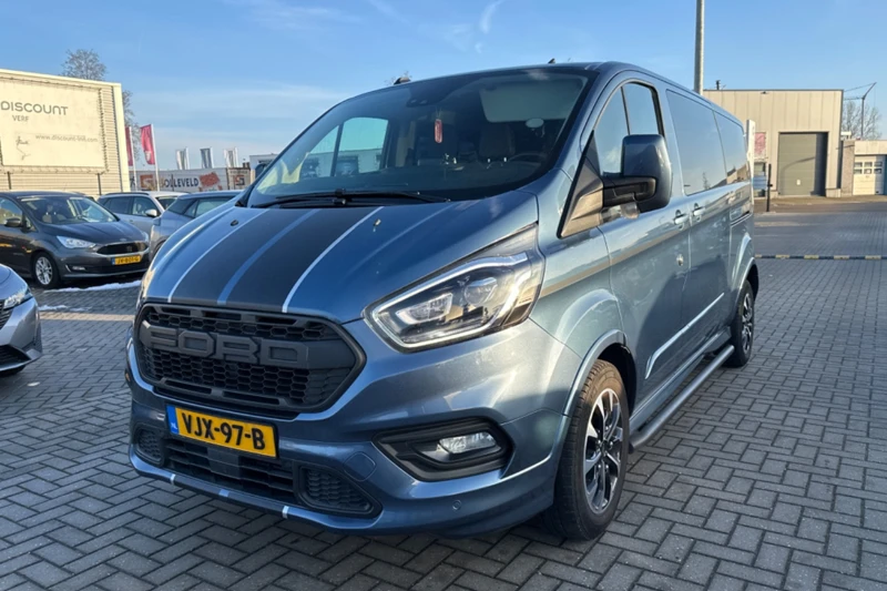 Ford Transit Custom 320 2.0 TDCI 185pk AUT. L2H1 Sport Dub. Cab. | Xenon | Adapt. Cruise | Blis | 17''