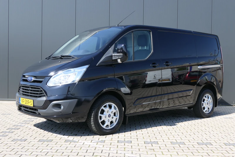 Ford Transit Custom 270 2.2 TDCI 125pk L1H1 Limited | Dealer onderhouden | 1e Eigenaar | Zeer Compleet | Dubbele schuifdeur | Half Leer |