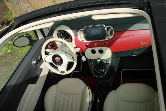 Fiat 500C 0.9 TwinAir Turbo Lounge | 1E EIGENAAR! | LEDER | NAVI | CLIMA | CRUISE | PARK SENS | LM. VELGEN