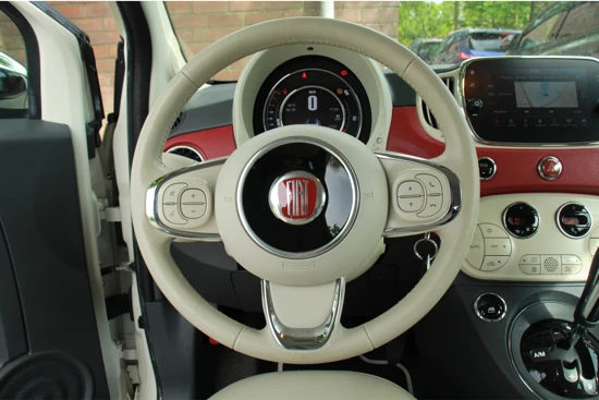 Fiat 500C 0.9 TwinAir Turbo Lounge | 1E EIGENAAR! | LEDER | NAVI | CLIMA | CRUISE | PARK SENS | LM. VELGEN