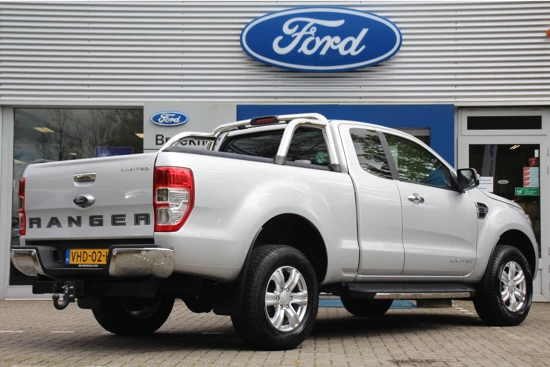 Ford Ranger 2.0 ECOBLUE LIMITED SUPER CAB | 1E EIGENAAR! | DEALER OH! | ROLLORTOP | TREKHAAK | LEDER | NAVI | APPLE CARPLAY & ANDROID AUTO |