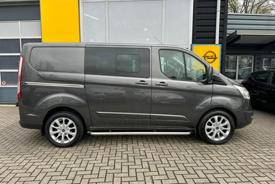 Ford Transit Custom 2.0 TDCi 130PK 290 L1H1 LIMITED DUBBELCABINE| INTERESSANT VOOR PARTICULIER| CAMERA| STOEL-, VOORRUITVERWARMING| NAVIGATIE| TREKH