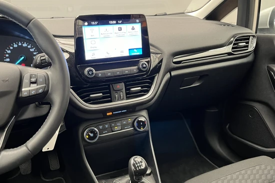 Ford Fiesta 1.0 100PK Titanium | Carplay | Clima | Parkeersensoren | Cruise | Touchscreen | 5 Deurs | Bluetooth |