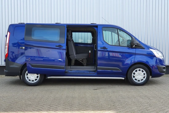 Ford Transit Custom 330 2.2 TDCI L2H1 Trend Dubbele Cabine | Navigatie | Sidebars | Trekhaak | Parkeersensoren | Achteruitrijcamera |