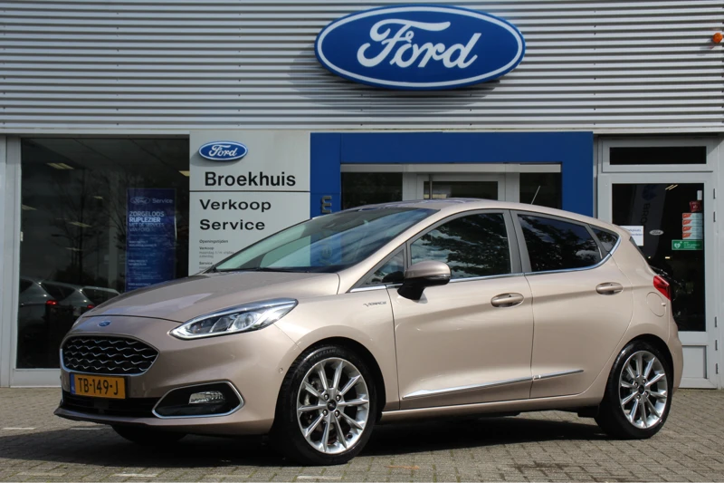 Ford Fiesta 1.0EB VIGNALE AUTOMAAT | 1e EIGENAAR! | NL-AUTO! | ADAPTIVE CRUISE | TREKHAAK | PARK SENS V+A | CAMERA | DEALER ONDERHOUDEN!