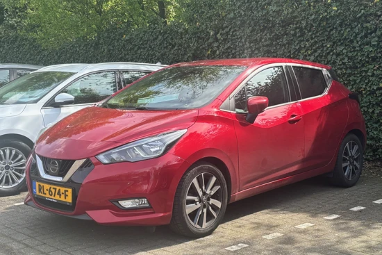 Nissan Micra 0.9 IG-T N-CONNECTA | NL-AUTO! | NAVI | CLIMA | CRUISE | ALL-SEASON BANDEN | 17" LMV | PRACHTIGE STAAT!! | PARKEERSENSOREN | CAM