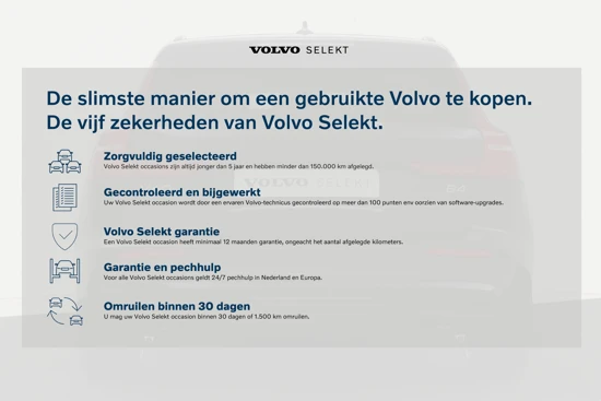 Volvo V60 B4 198pk Plus Dark | Leder | Harman Kardon | Lighting-pack | Panodak |Elek. Stoelen | 360° Camera | Elek. Achterklep