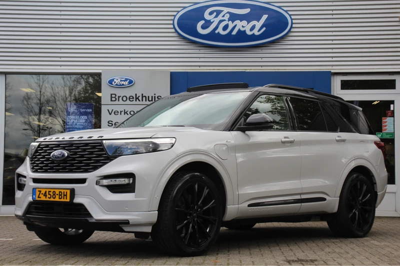 Ford Explorer 3.0 V6 PHEV SPECIAL EDITION | 22" PREMIUM VELGEN | MATTE ARCTIC GREY | DEALER OH! | BTW-AUTO! | STANDKACHEL | LEDER | NAVI | CAM