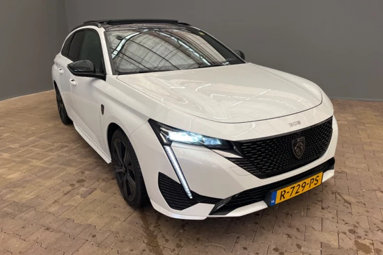 Peugeot 308 1.6 HYbrid 180 GT Pack SW | Panoramisch Kanteldak | Camera | Trekhaak | Leder\Stof | Keyless | Carplay | Getint glas |