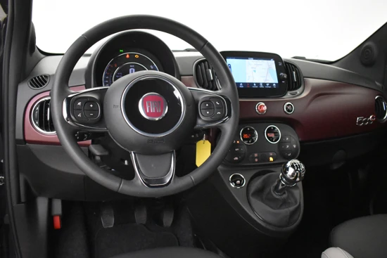 Fiat 500C 1.0 70PK Hybrid Launch Edition | Cruise Control | Parkeersensoren Achter | Automatische Airco | Navigatiesysteem Full Map | App-