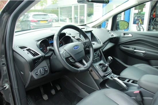 Ford C-MAX 1.0EB TITANIUM 125PK | 1E EIGENAAR! | DEALER OH! | LEDER | ELEKT. STOELEN | NAVI | CAMERA | CLIMA | WINTERPACK | CRUISE | AUTO.