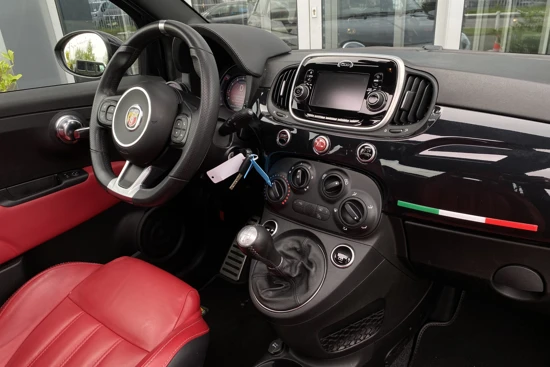 Fiat 500 1.4-16V Abarth | Airco | Schuif/kanteldak | Parkeersensoren achter | Leder | Bluetooth