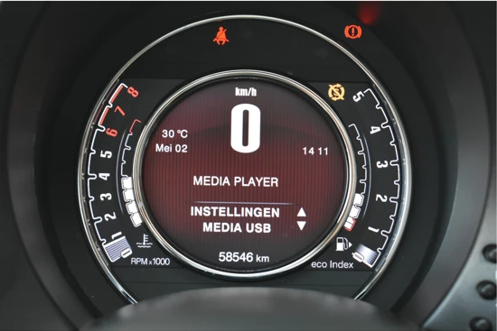Fiat 500C 1.2 Lounge | Vol-Leder | Navigatie | Climate Control | Parkeersensoren 16" LMV | Bluetooth !!