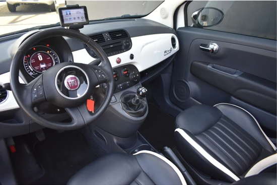 Fiat 500C 1.2 Lounge | Vol-Leder | Navigatie | Climate Control | Parkeersensoren 16" LMV | Bluetooth !!